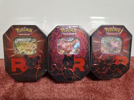 3x Pokémon Destined Rivals Tin-Box – EN Sealed (Art-Set)
