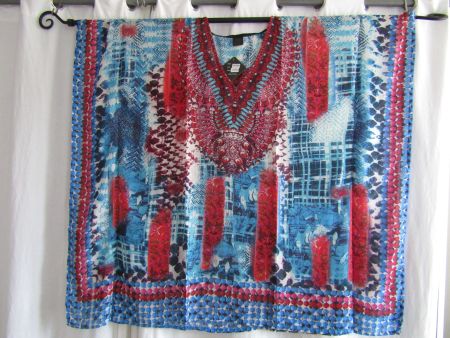 one size, Pareo mit Strass für zu Hause, Strand, Badi