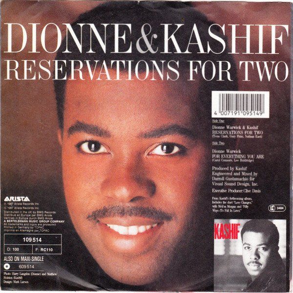 Dischi in vinile: Dionne/Kashif: Reservations For Two 7" – Usato da Steinhausen venduto da Vilivinili 1