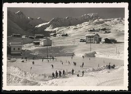 Inner-Arosa, Schlittschuhläufer auf der