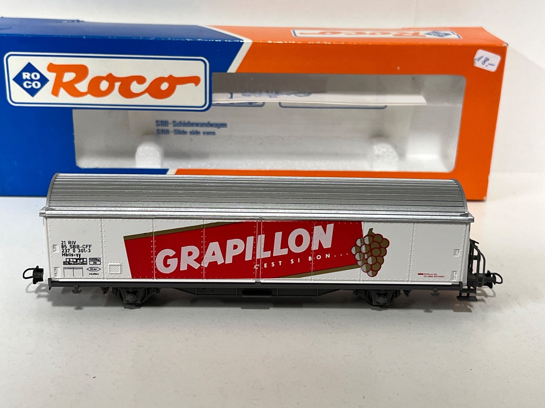 Roco Modellini di ferrovie: Roco SBB-Schiebewagen "Grapillon"  H0 DC – Usato da Geroldswil venduto da TopTrain54 1