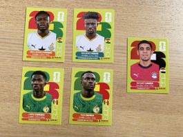 5x Panini (GHA 9 / GHA 14 / SEN 12 / SEN 14 / EGY 4)