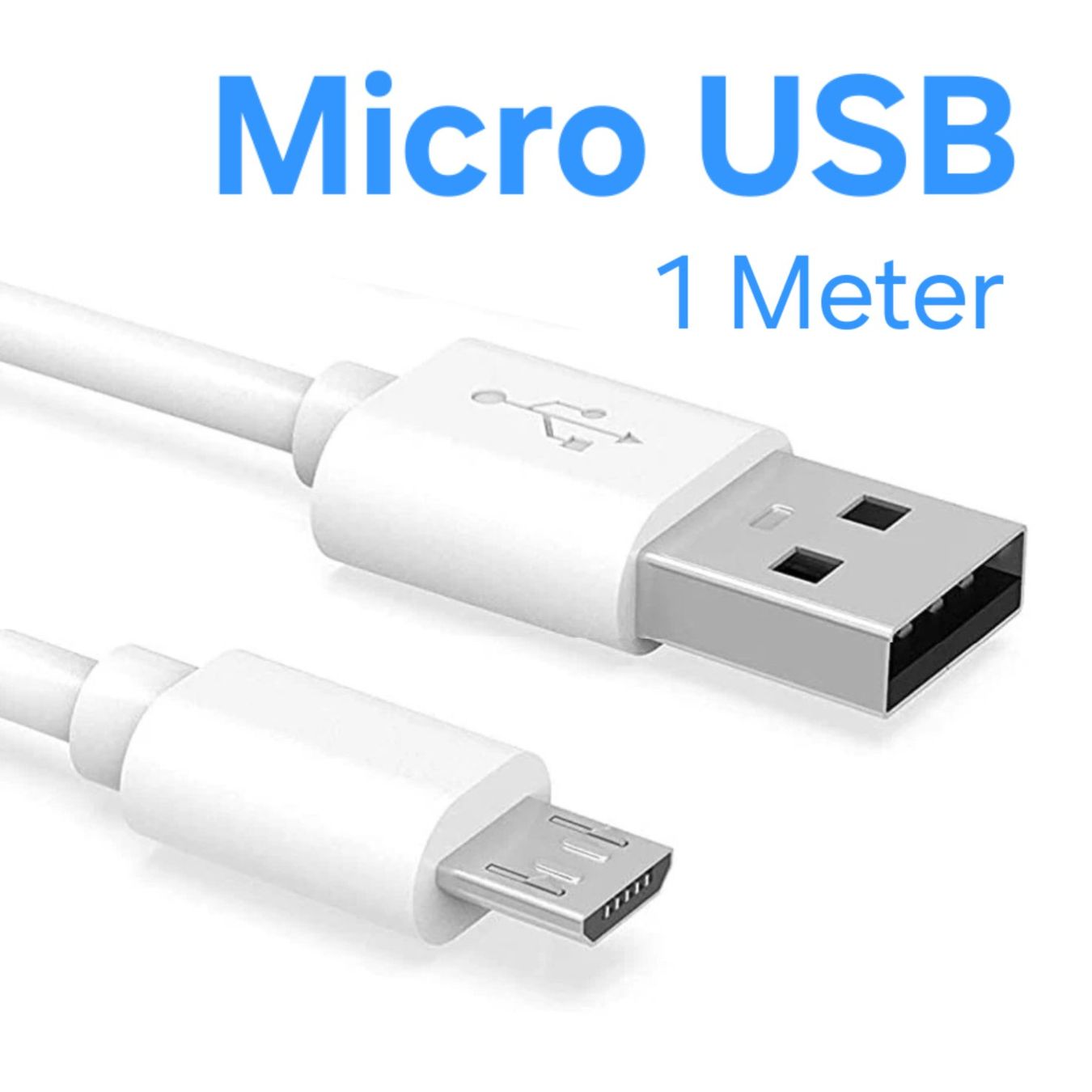 Cavi: Micro USB Kabel / 1 Meter / Micro-USB / weiss / MicroUSB – Nuovo e nell'imballaggio originale da Uster venduto da -FPS-