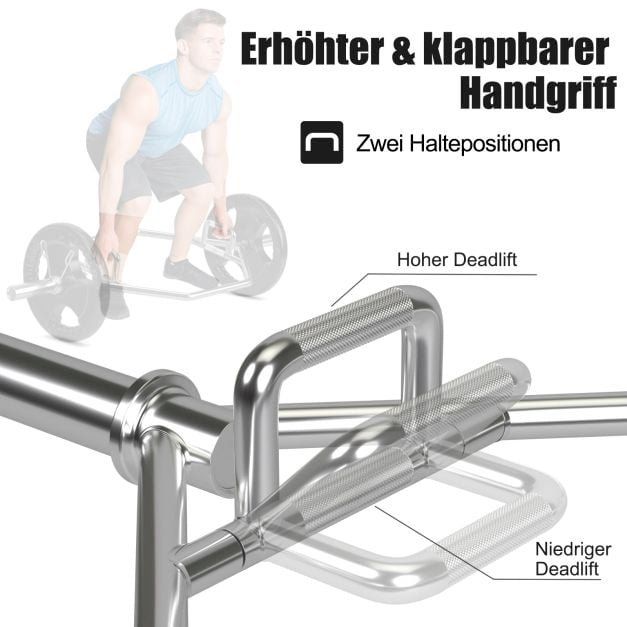 Manubri & Pesi: Trap Bar 50mm Aufnahme Silber – Nuovo e nell'imballaggio originale da Bottighofen venduto da zaap 2