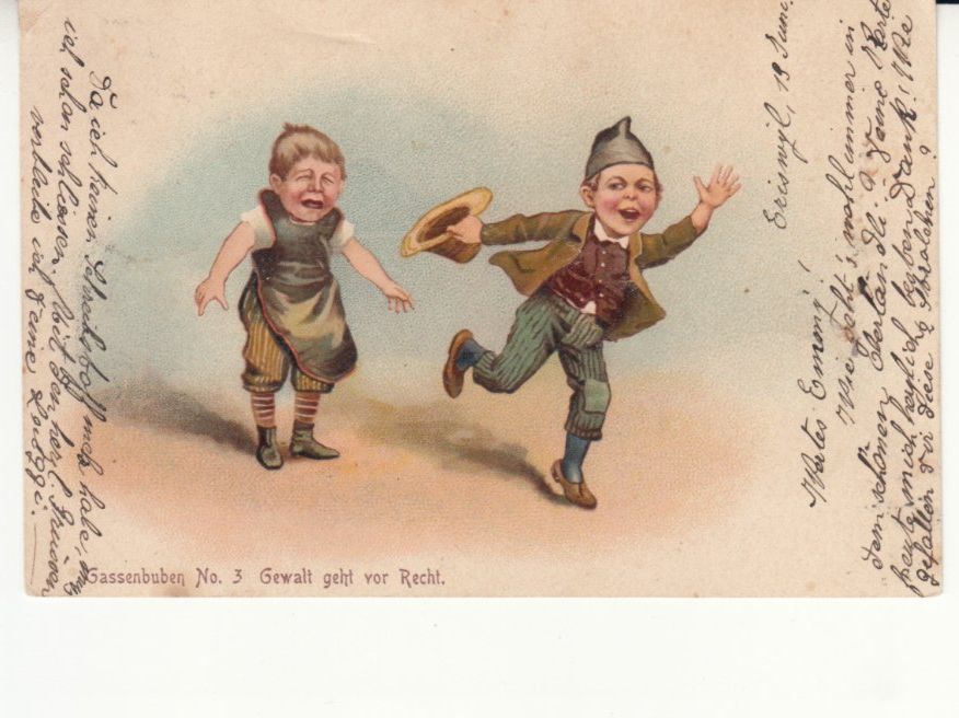 Ansichtskarten: Gassenbuben 1901, ST Eriswil – Gebraucht aus Bürglen TG von StampGraf