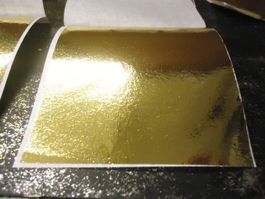 ca100-Goldigefolie 8X8cm zum Restoration Antiquitäten