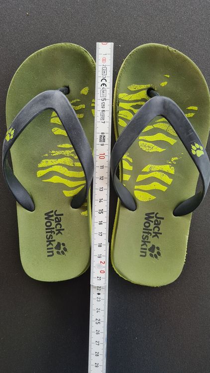 JACK&JONES JUNIOR Jungen Sandalen - Coole Flip Flops Mit Palm Print Design