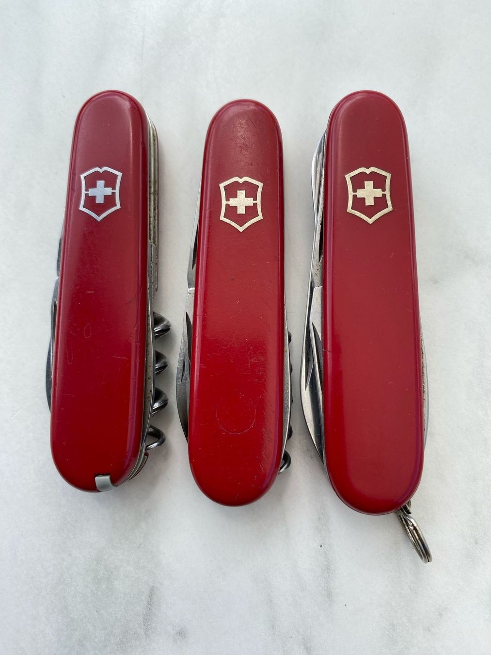 Victorinox Taschenmesser: 3x Original Victorinox Sackmesser – Gebraucht aus Walkringen von Levisticum