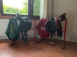 Selle de dressage Devoucoux  et selle de cross CWD