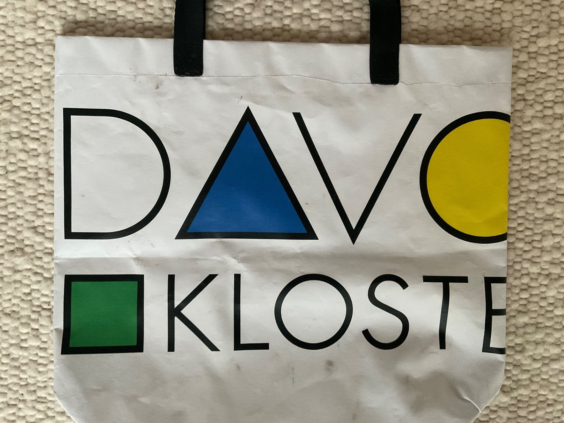 Borse: Robuste Einkaufstasche - Davos Klosters Tragetasche – Usato da Scuol venduto da Lotus2020