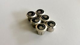 AUDIO HIGH-END CARDAS RCA CAPS CINCH ABSCHLUSSKAPPEN 6 Stück