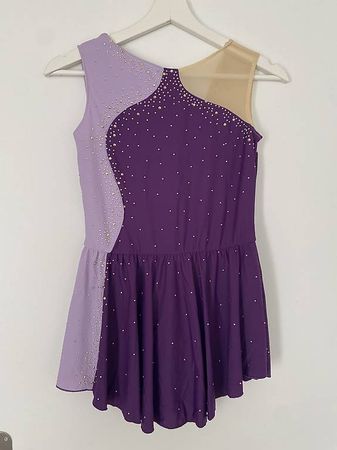 Kürkleid in Lila, Grösse 158/164