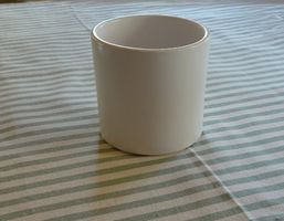 Uni weisser Blumentopf 10,5 x 10 cm - 260309