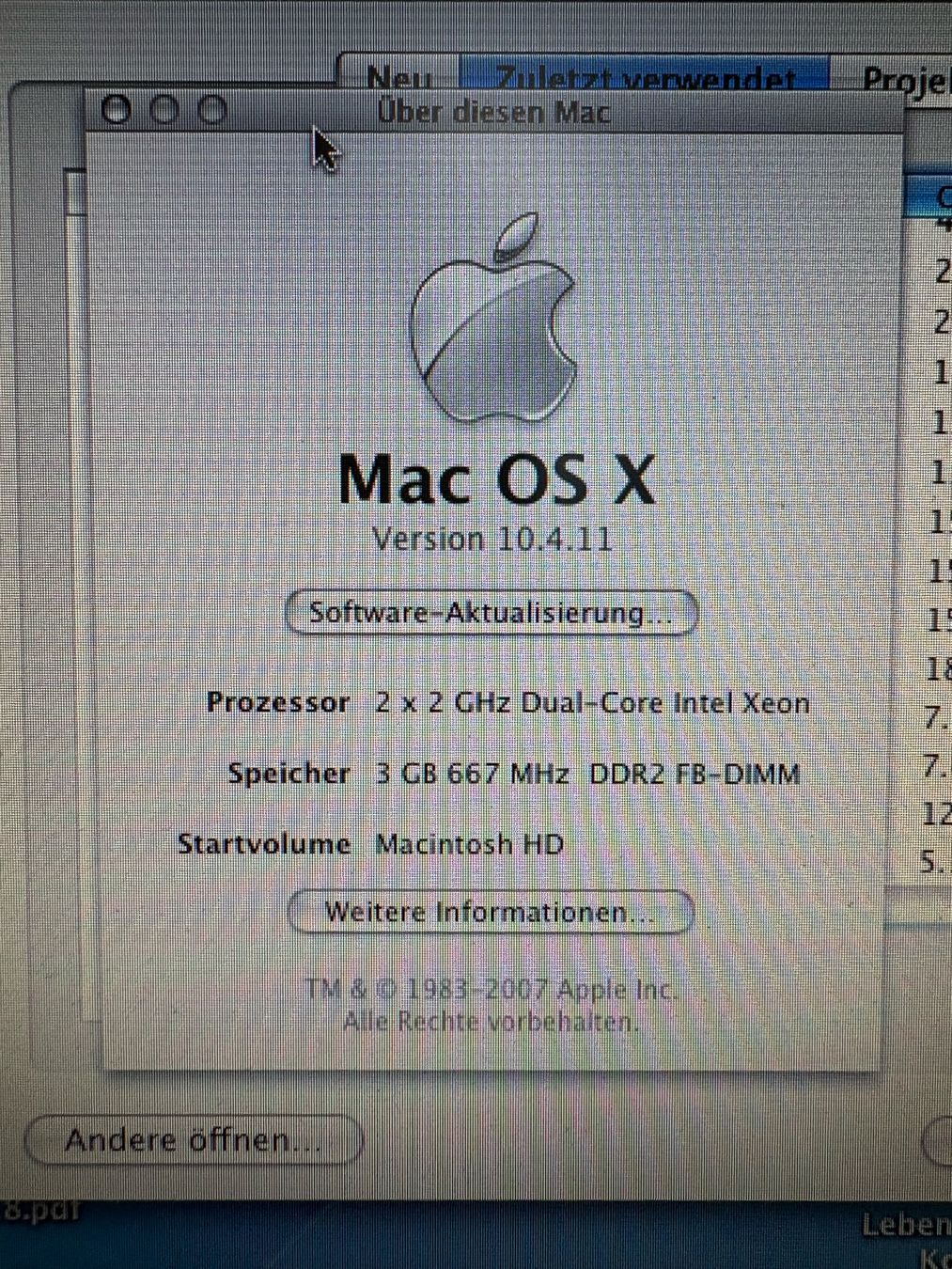 Apple PCs: Apple Mac Pro (2007) – Gebraucht aus Winterthur von lukasweibel99 3