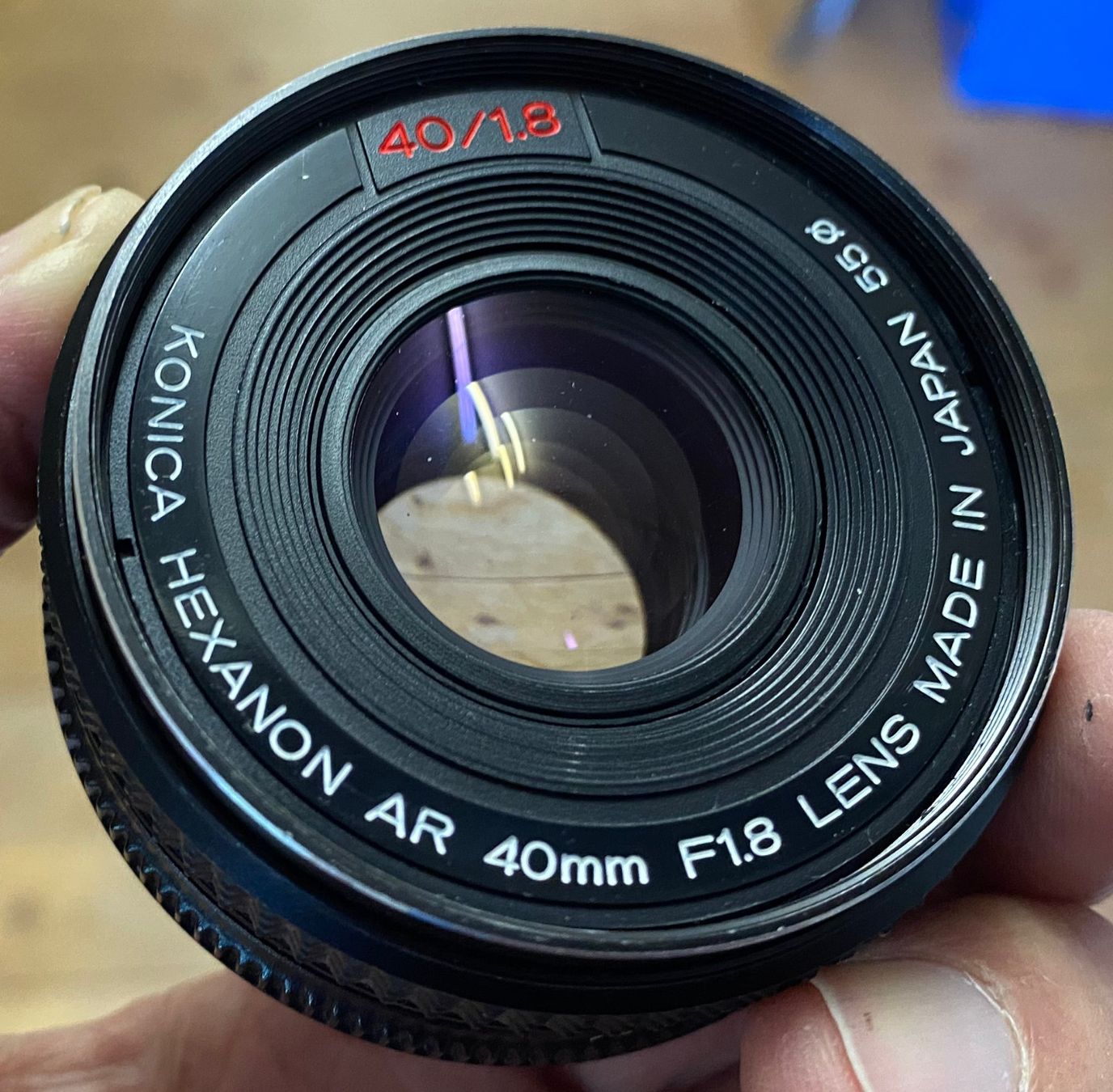 Konica Objectifs: Konica Hexanon AR 40/1.8 pancake – D'occasion à Gelterkinden par Pingpong8 2