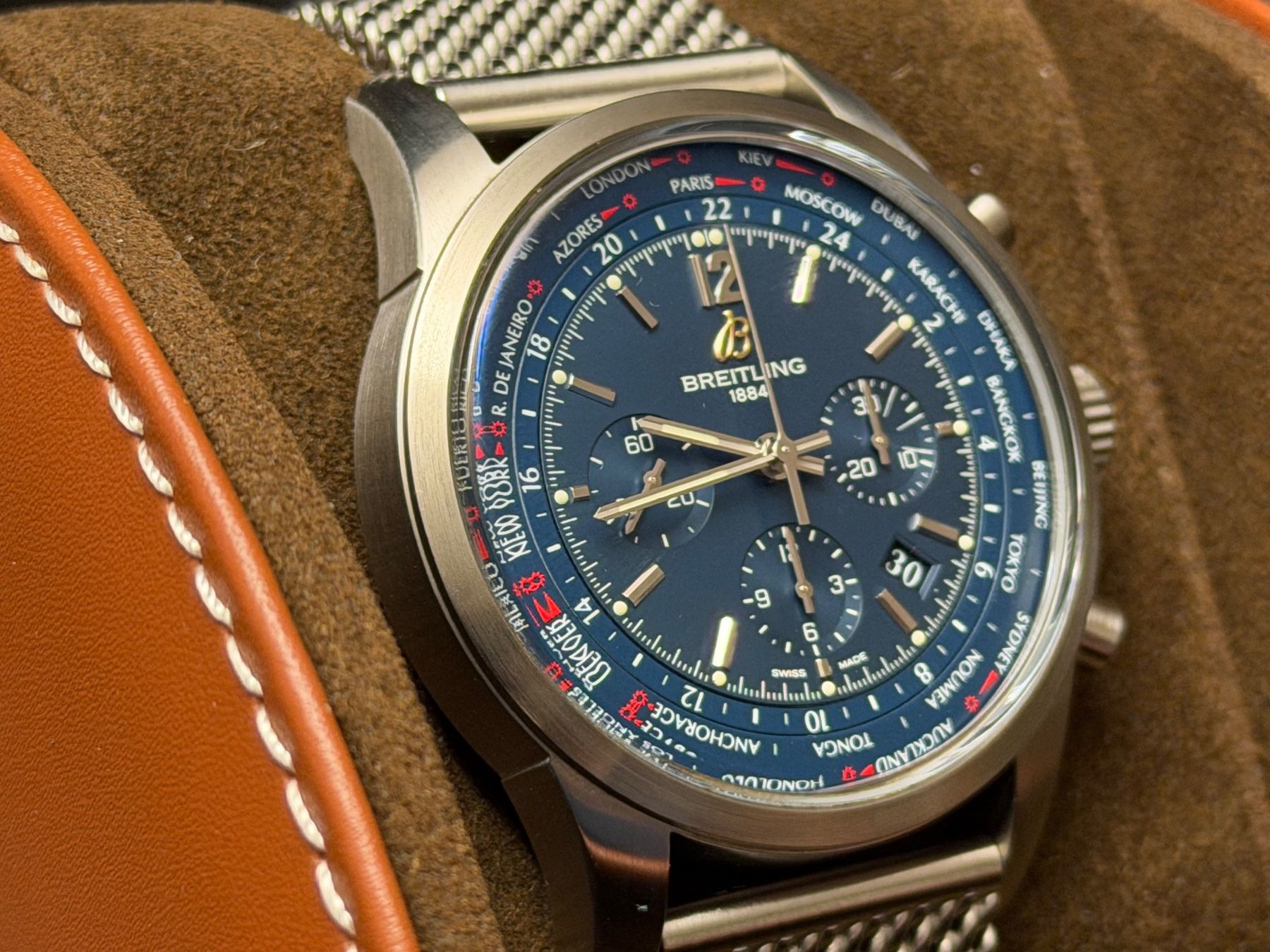 Breitling Orologi: Breitling Transocean Chronograph Unitime 46mm – Usato da Aarau venduto da trader1000 3