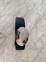 Prada Gurt Marineblau mit ovaler Schnalle 95