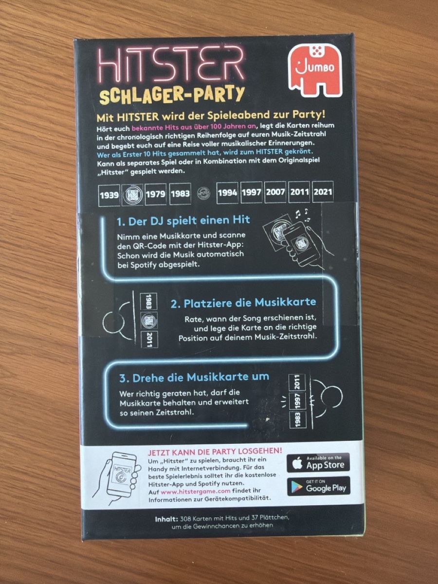 Jumbo Spiele: Hitster Schlager-Party neu – Neu und originalverpackt aus Dübendorf von elross99 2