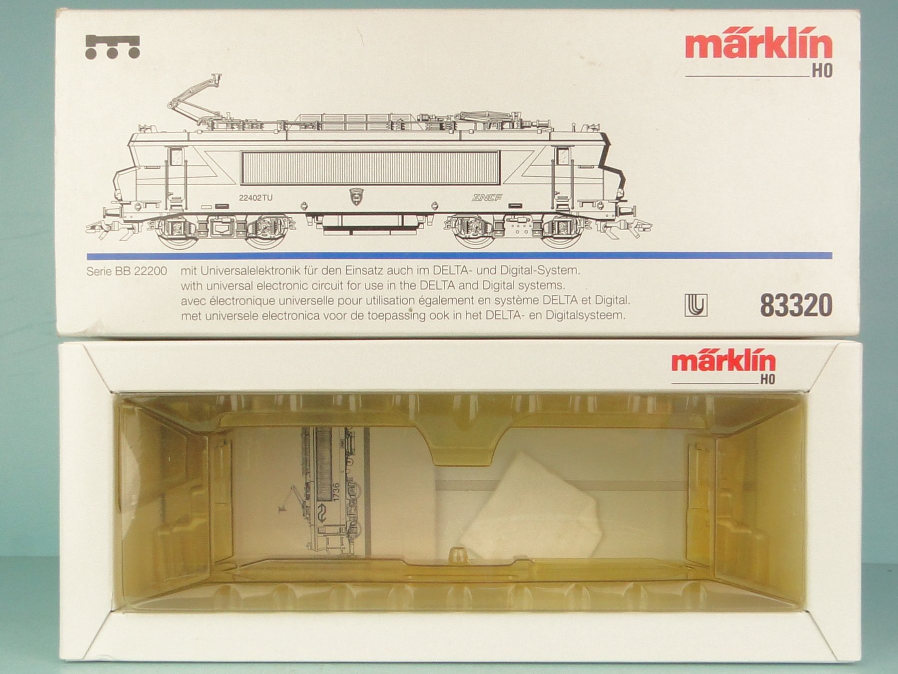Märklin Modelleisenbahnen: Märklin leerer Karton 83320 SNCF BB 22200 – Gebraucht aus Bülach von cann11