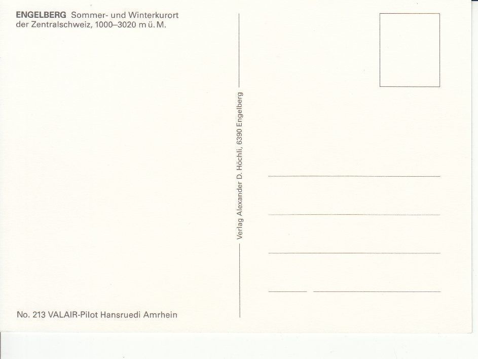 Cartoline postali: Engelberg um 1995 – Usato da Bürglen TG venduto da StampGraf 1