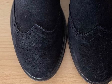 SERGIO ROSSI 39 /NP650CHF Chelsea Botts Schwarz Wildleder