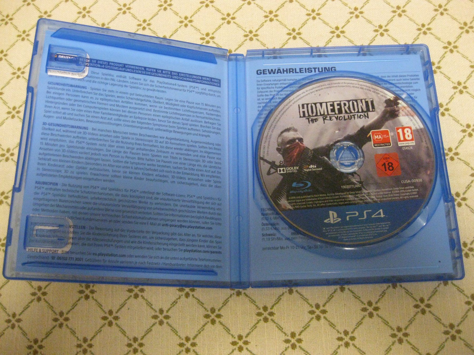 Sonic Spiele: PS4 HOMEFRONT THE REVOLUTION – Gebraucht aus Münchenbuchsee von neuwertig-gespart 1