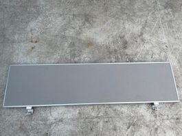 Schreibtisch Sichtschutzwand, Grau, Metallrahmen, Top!