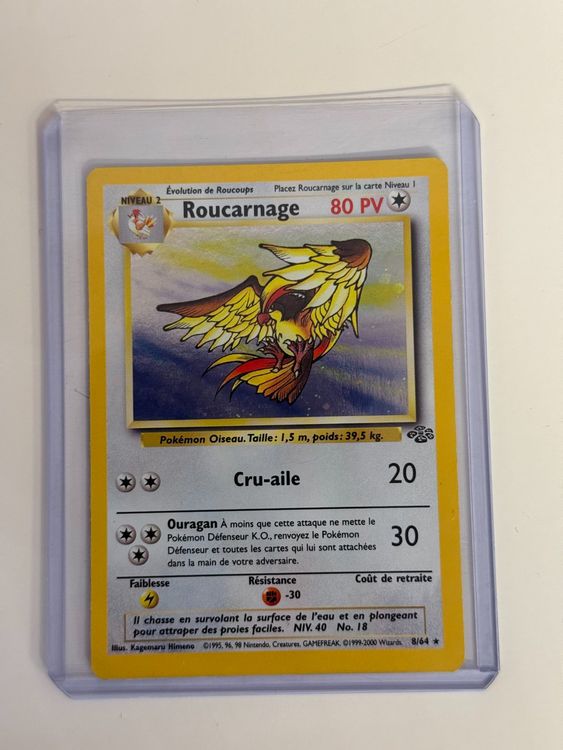Cartoline: Carte Pokémon Roucarnage 80PV Wizards 8/64 – Usato da Bursins venduto da Panda_19