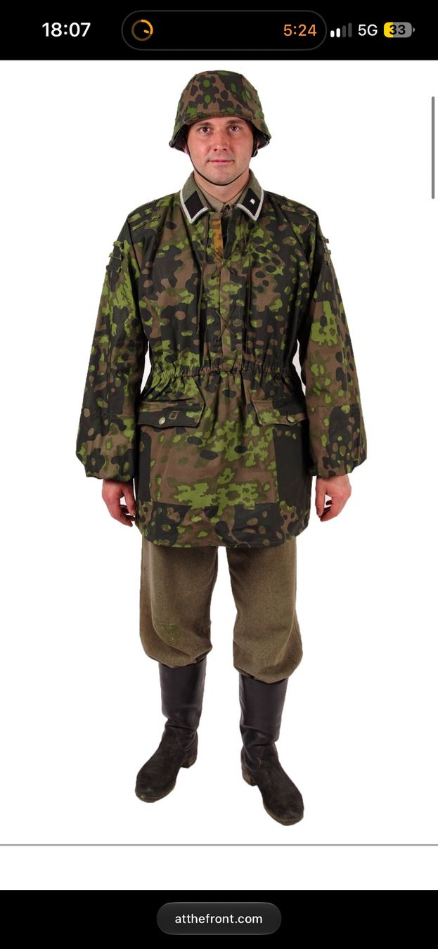Uniformi: WW2 German M42 Oakleaf A Camo Smock - – Nuovo (secondo la descrizione) da Lucens venduto da Msrz 3