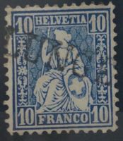 CH - Sitz. Helvetia - Zst Nr. 31 - Stabstempel Lungern