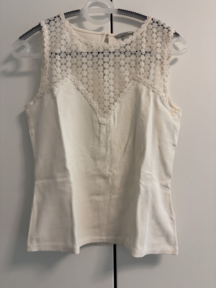 H&M Tops: Schönes Shirt mit Spitzenoptik – Gebraucht aus Zürich von ljp_2hsx
