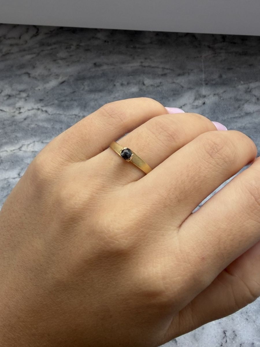 Ringe: Goldring 750 mit schwarzem Diamant – Gebraucht aus Muri b. Bern von Ameliaa83 2