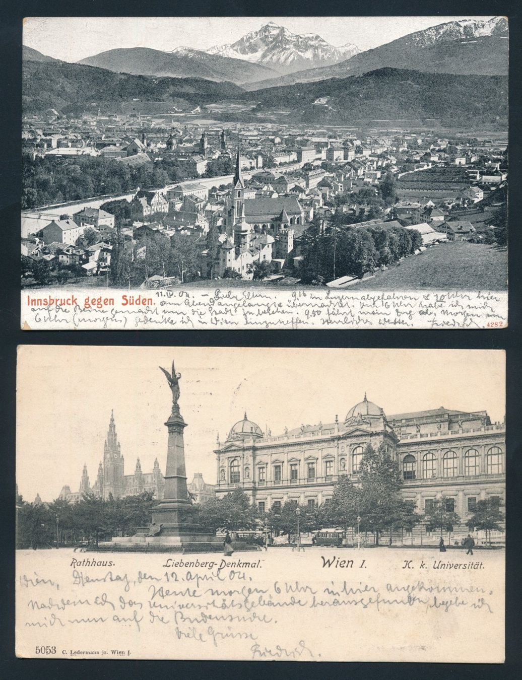 Cartoline postali: 8 AK's Österreich – Usato da Bonau venduto da Profila3