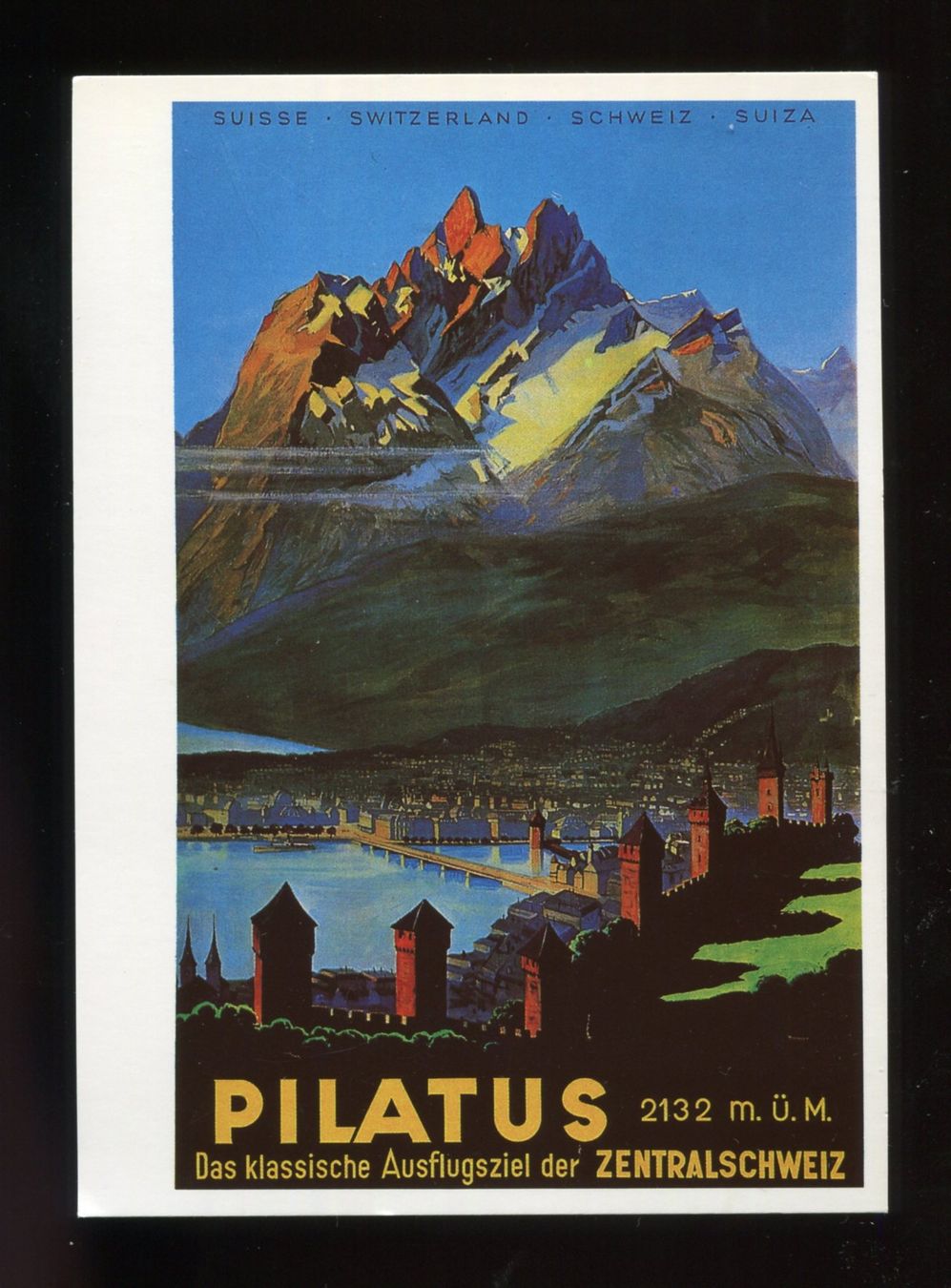 Cartoline postali: Pilatus, Künstlerkarte – Usato da Aarau venduto da Elmaar41