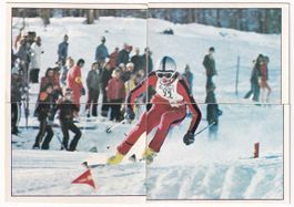 SKI ALPIN Sport Vedettes 1974 Panini N° 219 / 220 /221 / 222