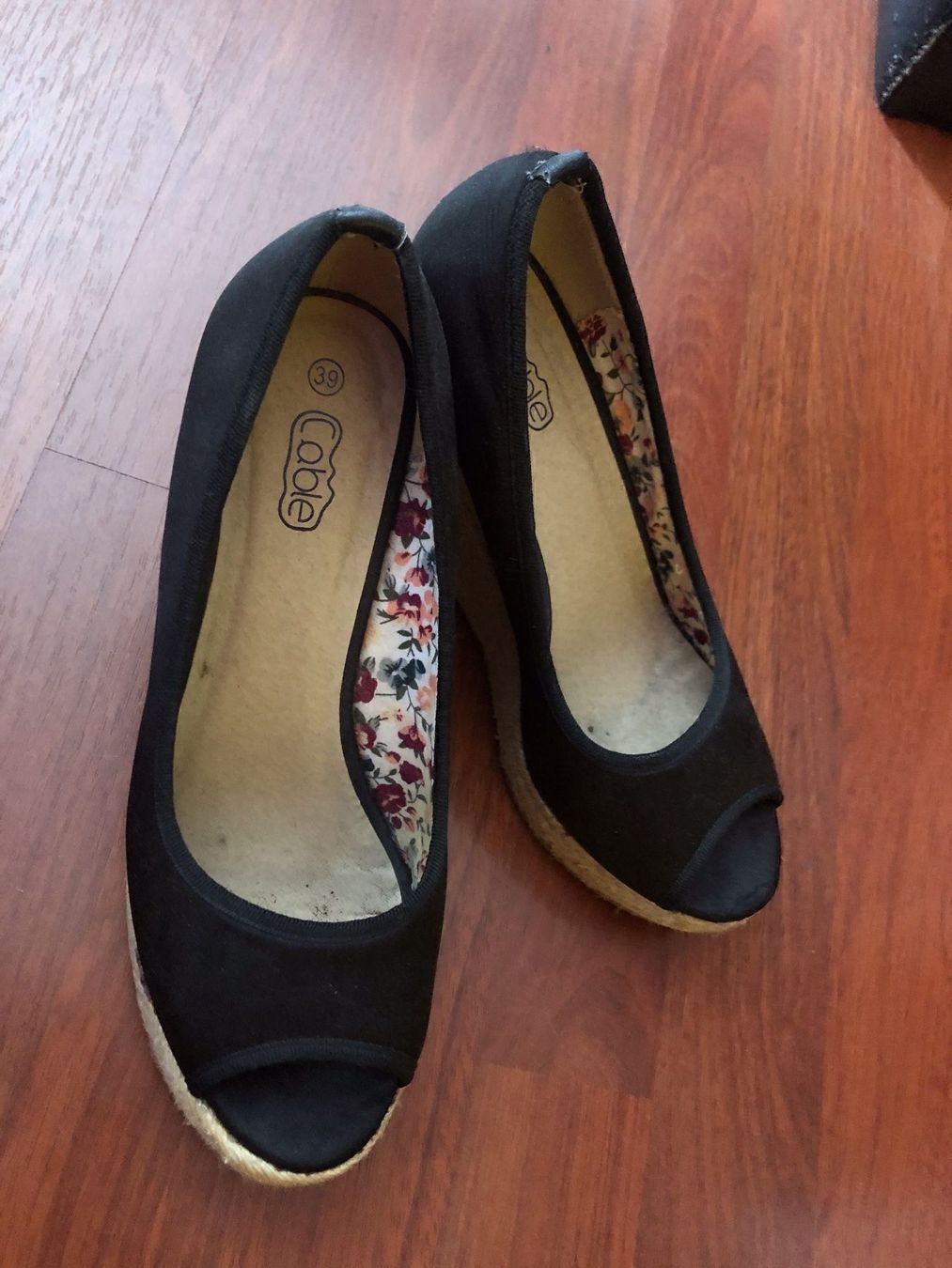 Damenschuhe: Espadrilles aus Stoff schwarz – Neu (gemäss Beschreibung) aus Unterseen von amj_zz7j 1