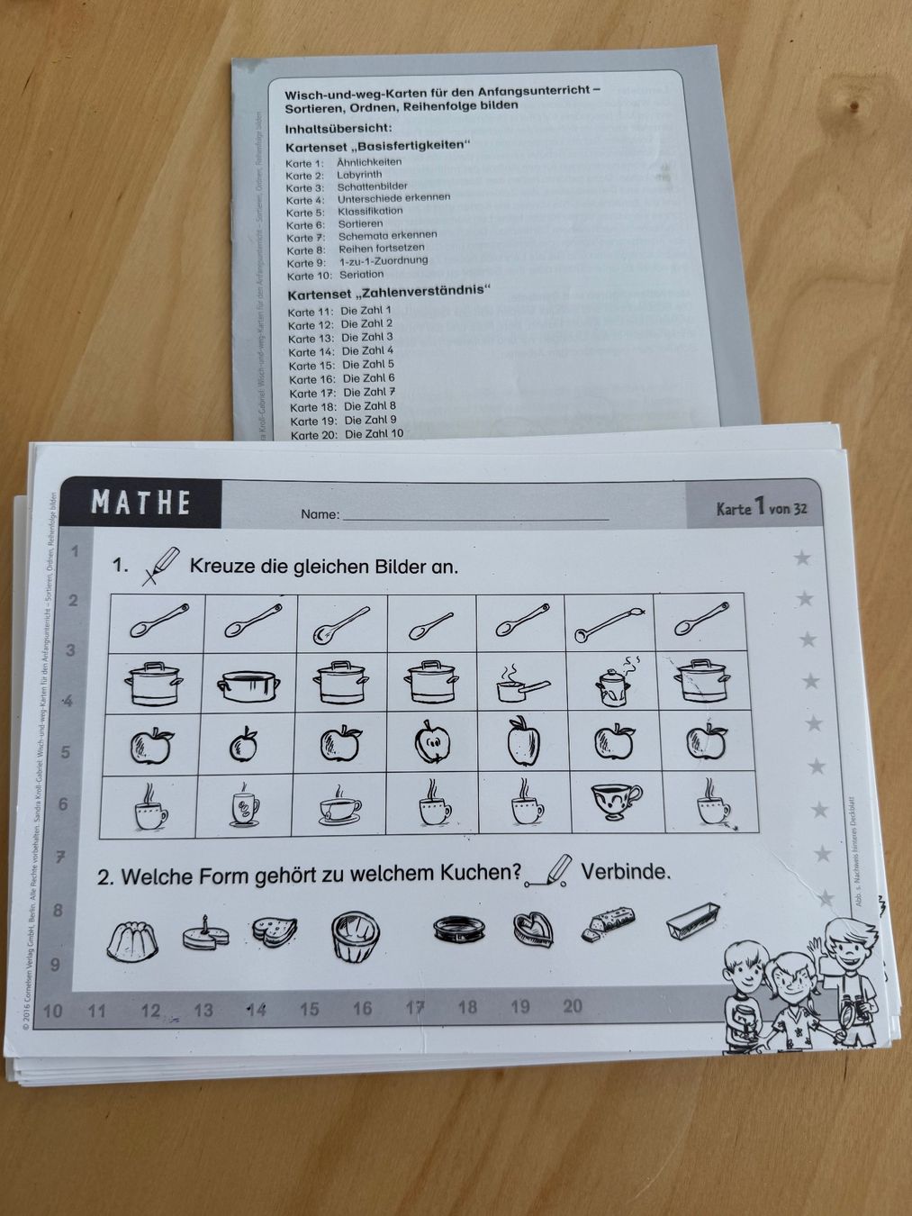 Autres fournitures scolaires: Mathe Lernkarten abwischbar – D'occasion à Goldach par Hibiskus23 1