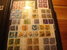 Lot 4erblocks Schweiz, mittige o Pro Juventute
