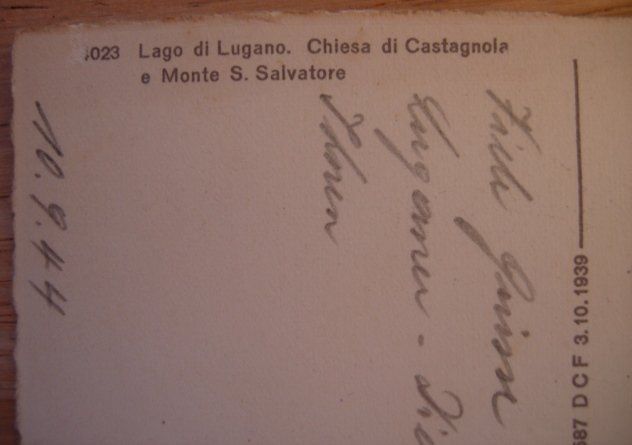 Cartoline postali: Ansichtskarte gelaufen - Chiesa di Castagnola – Usato da Dübendorf venduto da rumpumpel 3