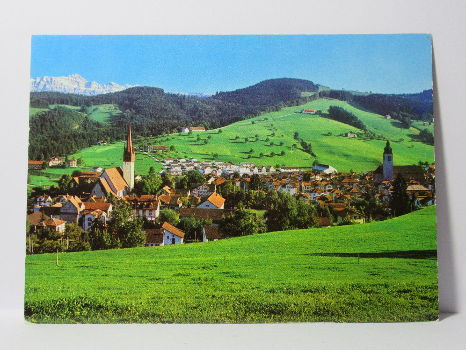 Ansichtskarten: Degersheim , Blick zum Säntis , Kirche – Neu (gemäss Beschreibung) aus Grenchen von Bluemchen1900 1