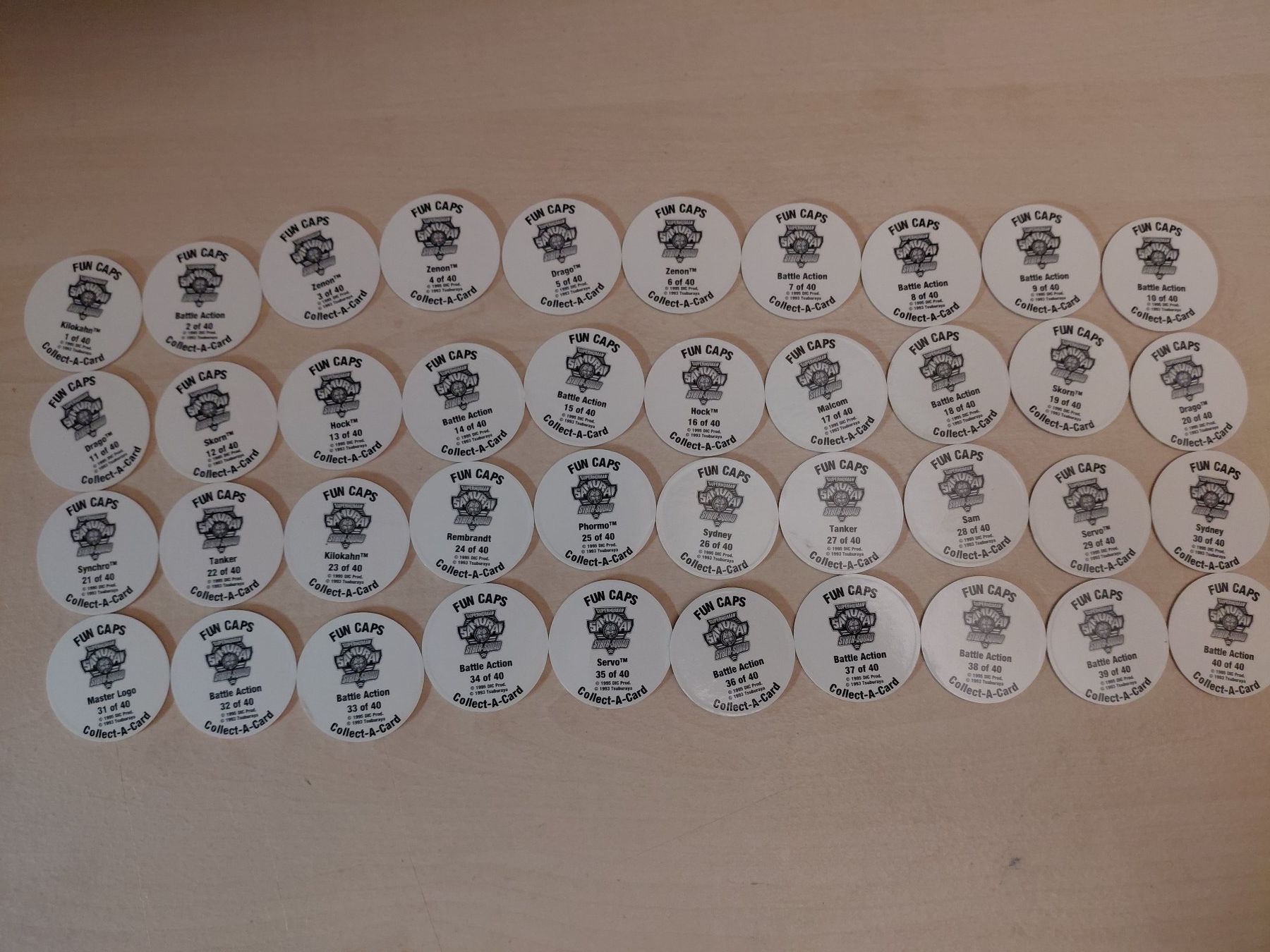 Giochi: pog Samourail 40/40 – Usato da Bévilard venduto da PogMania