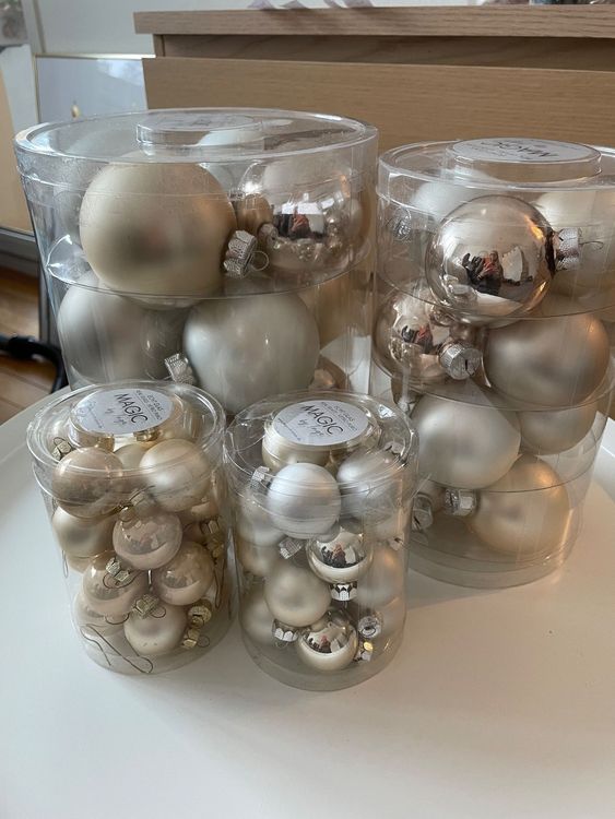 Christbaumkugeln cremefarben Kaufen auf Ricardo