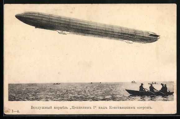Bilder & Poster: Bodensee, Zeppelin I über Bodensee mit  – Gebraucht aus Berlin von bartko-reher