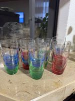 18 Gläser, farbig für 1.-