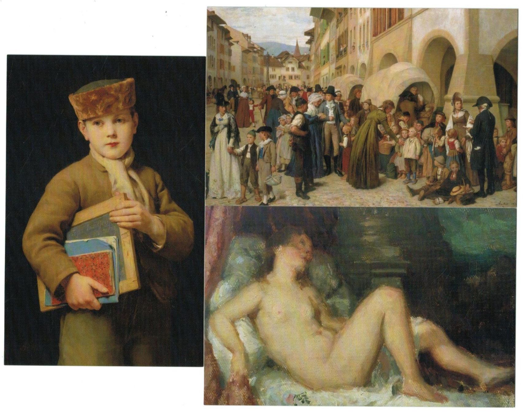 Cartoline postali: 3 AK Albert Anker – Usato da Zürich venduto da tol_b7c7