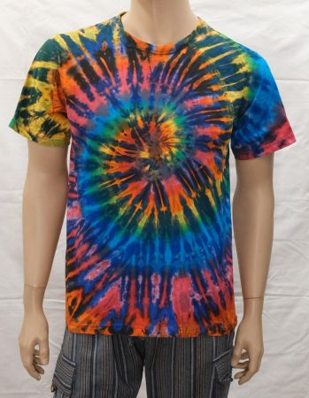 Batik T-Shirt aus Baumwolle Grösse L Hippie