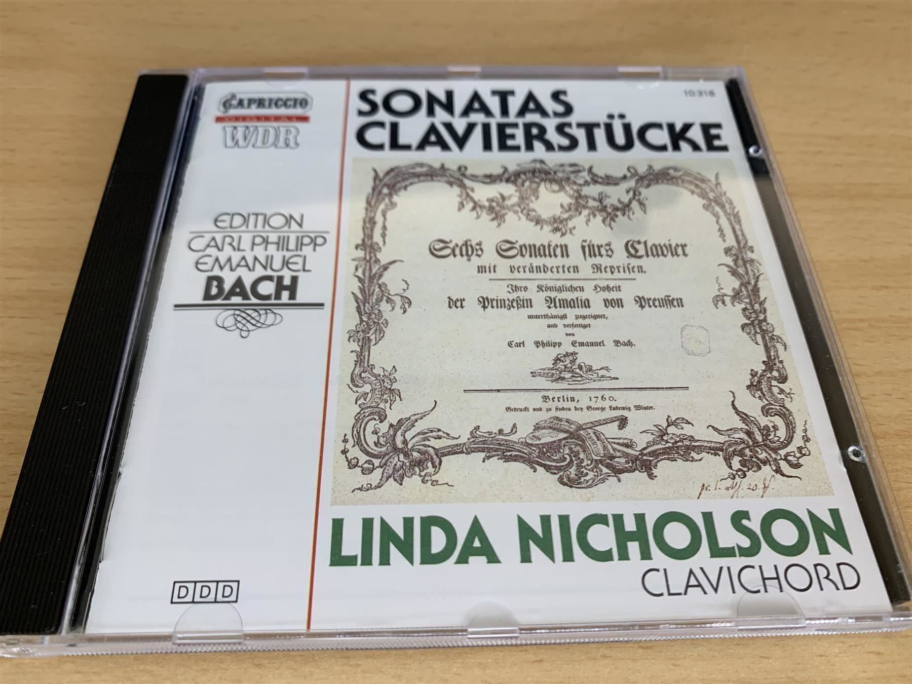 CD: C.P.E. Bach - Sonatas Clavierstücke – Usato da Rikon im Tösstal venduto da Alpenmutz