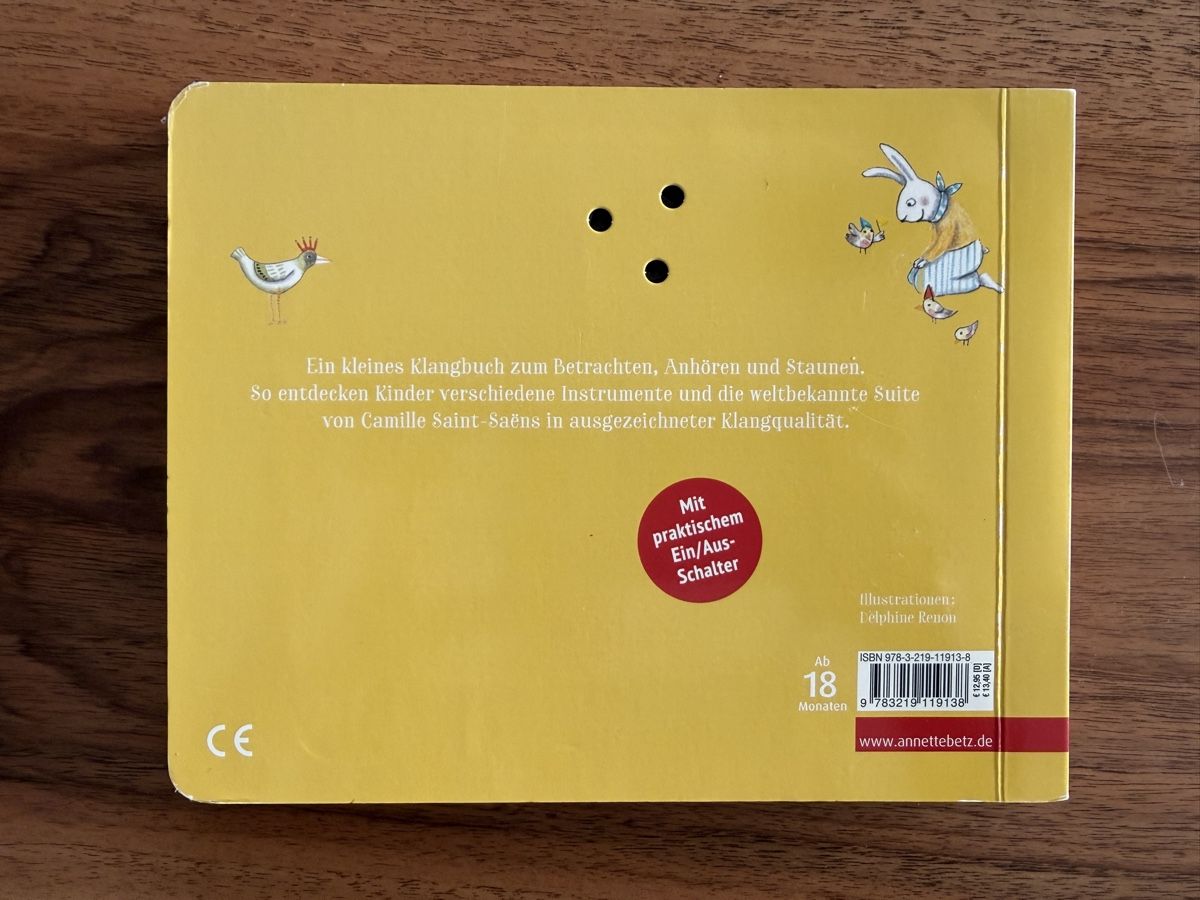 Libri: Klangbuch "Karneval der Tiere" - Neu – Nuovo (secondo la descrizione) da Engelburg venduto da Annis_Crew 2
