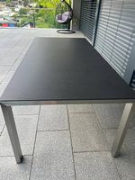 Ausziehbarer Esstisch/Gartentisch mit Edelstahlgestell