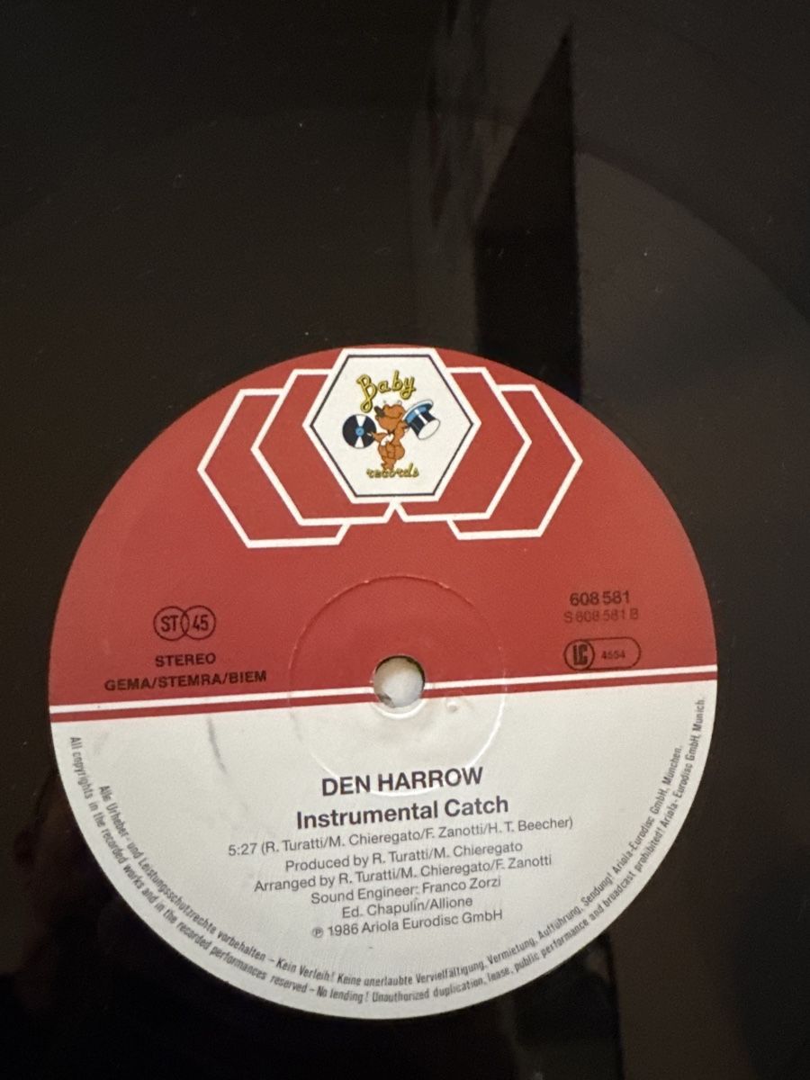 Dischi in vinile: Den Harrow - Catch The Fox - 12" Maxi - Italo Disco – Usato da Rorbas venduto da BlackstarRecords 3
